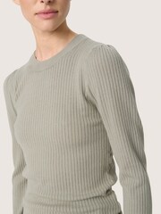 Soaked in Luxury Slim Fit Spina Crew Neck Pullover Jumper - Image 4 of 6