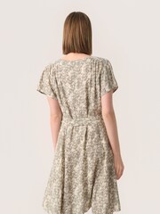 Soaked in Luxury Sylvia V-Neck Short Sleeve Belt Dress - Image 2 of 6