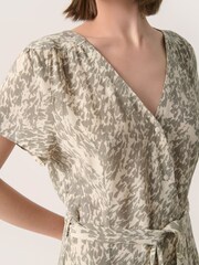 Soaked in Luxury Sylvia V-Neck Short Sleeve Belt Dress - Image 4 of 6