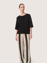 Soaked in Luxury Indianna Half Sleeve Pullover Black Jumper - Image 3 of 6