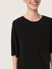 Soaked in Luxury Indianna Half Sleeve Pullover Black Jumper - Image 4 of 6