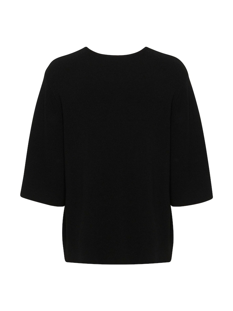 Soaked in Luxury Indianna Half Sleeve Pullover Black Jumper - Image 6 of 6