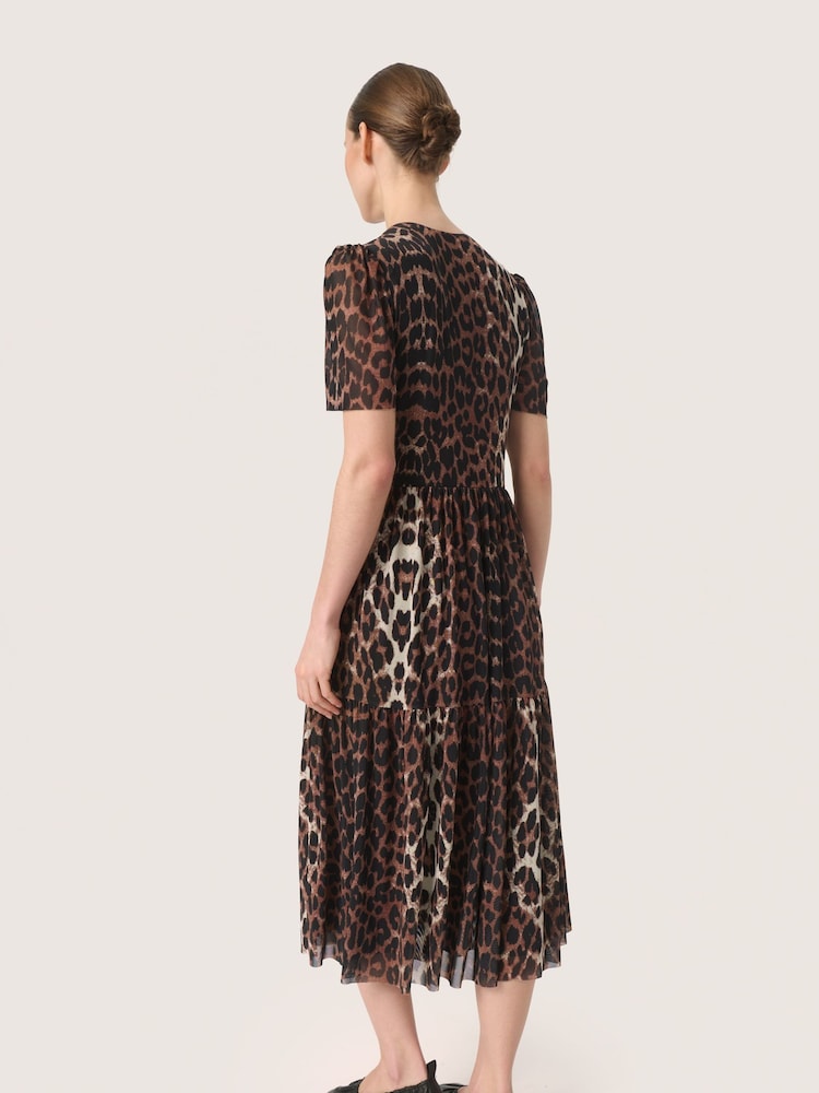 Soaked in Luxury Aldora Short Sleeve V-Neck Wrap Dress - Image 2 of 6