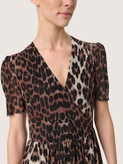 Soaked in Luxury Aldora Short Sleeve V-Neck Wrap Dress - Image 4 of 6