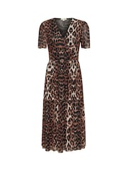 Soaked in Luxury Aldora Short Sleeve V-Neck Wrap Dress - Image 5 of 6