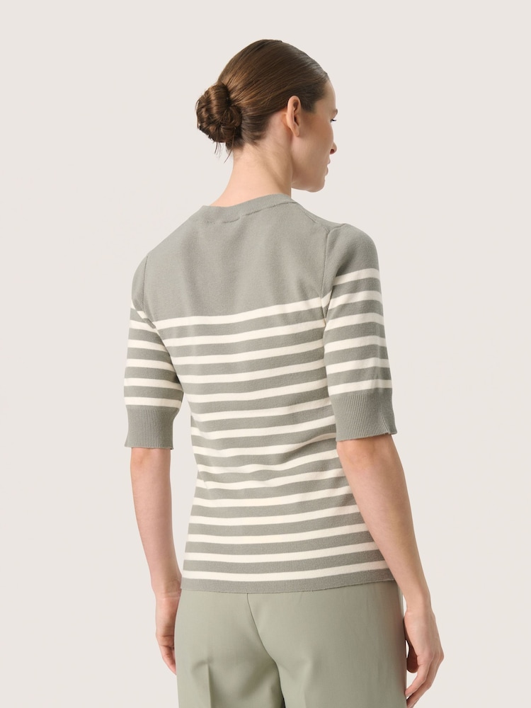 Soaked in Luxury Slim Fit Spina Crew Neck Pullover Jumper - Image 2 of 6