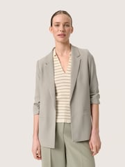 Soaked in Luxury Shirley 3/4 Sleeve Open Front Blazer - Image 1 of 6