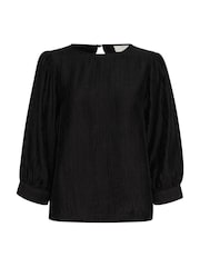 Kaffe Jerome 3/4 Sleeve Round Neck Blouse - Image 5 of 6