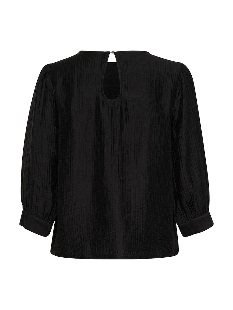 Kaffe Jerome 3/4 Sleeve Round Neck Blouse - Image 6 of 6