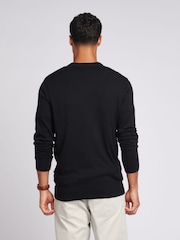 U.S. Polo Assn. Black Mens Cotton Crew Neck Jumper - Image 4 of 7