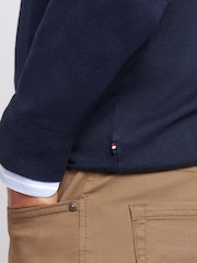 U.S. Polo Assn. Navy Mens Cotton Crew Neck Jumper - Image 5 of 7