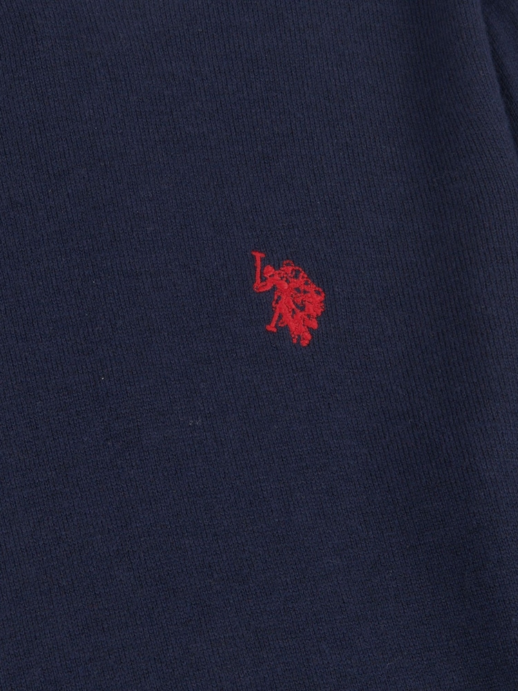 U.S. Polo Assn. Navy Mens Cotton Crew Neck Jumper - Image 7 of 7