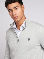 U.S. Polo Assn. Grey Mens Peached Oxford Shirt - Image 2 of 7