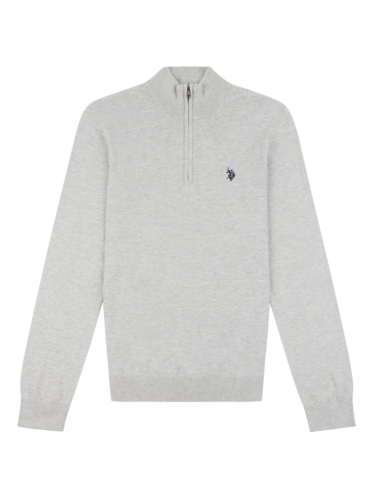 U.S. Polo Assn. Grey Mens Peached Oxford Shirt - Image 6 of 7