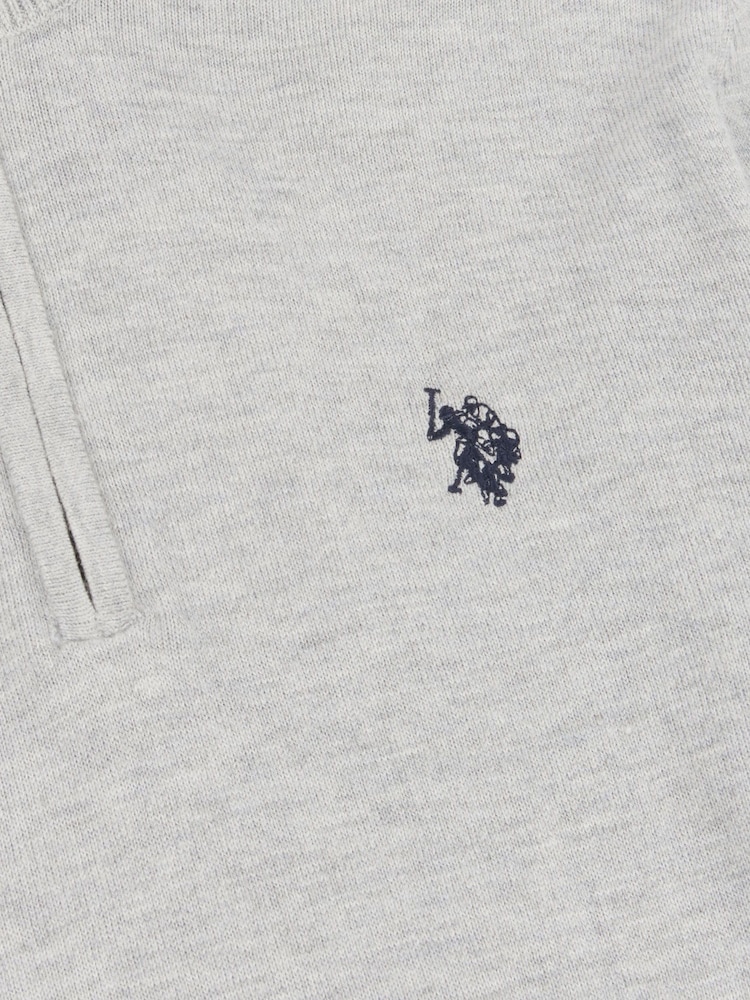 U.S. Polo Assn. Grey Mens Peached Oxford Shirt - Image 7 of 7