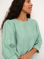 Kaffe Jerome 3/4 Sleeve Round Neck Blouse - Image 4 of 6