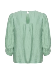 Kaffe Jerome 3/4 Sleeve Round Neck Blouse - Image 6 of 6