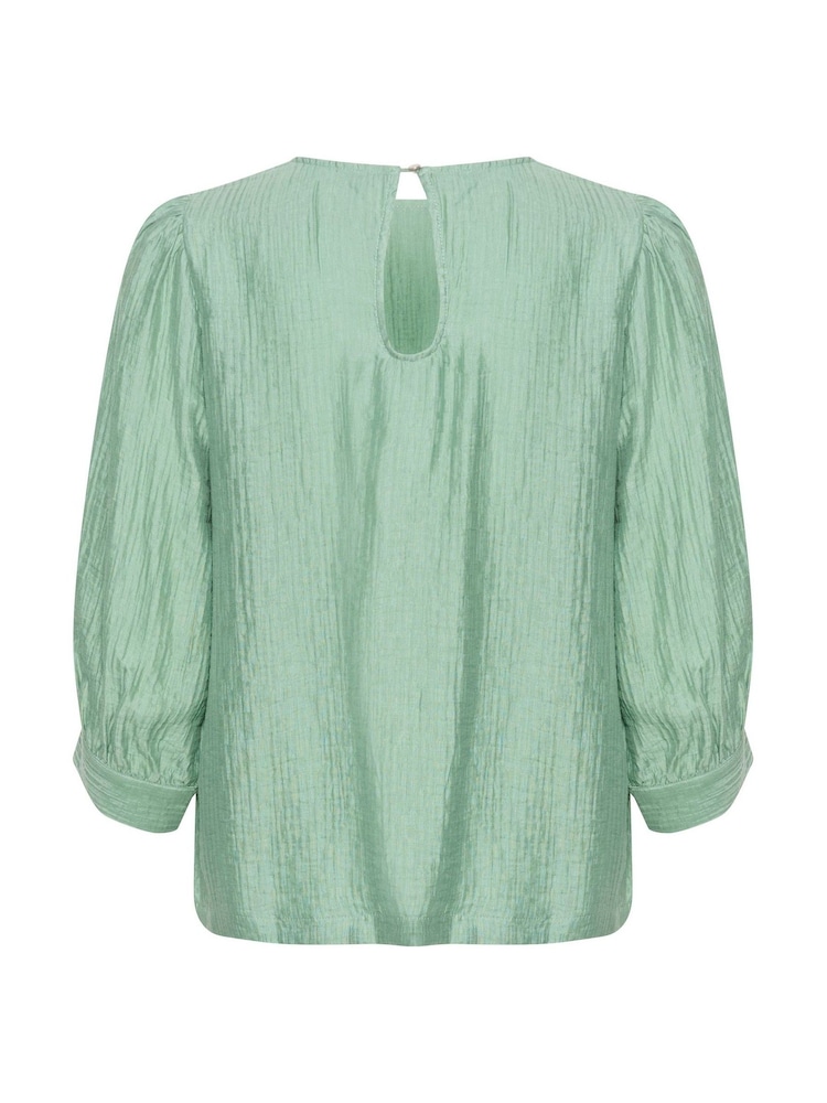 Kaffe Jerome 3/4 Sleeve Round Neck Blouse - Image 6 of 6