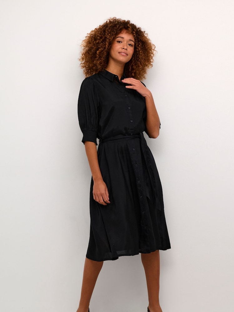 Kaffe Emine Half Sleeve Pocket Shirt Dress - Image 1 of 6