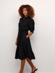 Kaffe Emine Half Sleeve Pocket Shirt Dress - Image 3 of 6