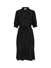 Kaffe Emine Half Sleeve Pocket Shirt Dress - Image 5 of 6