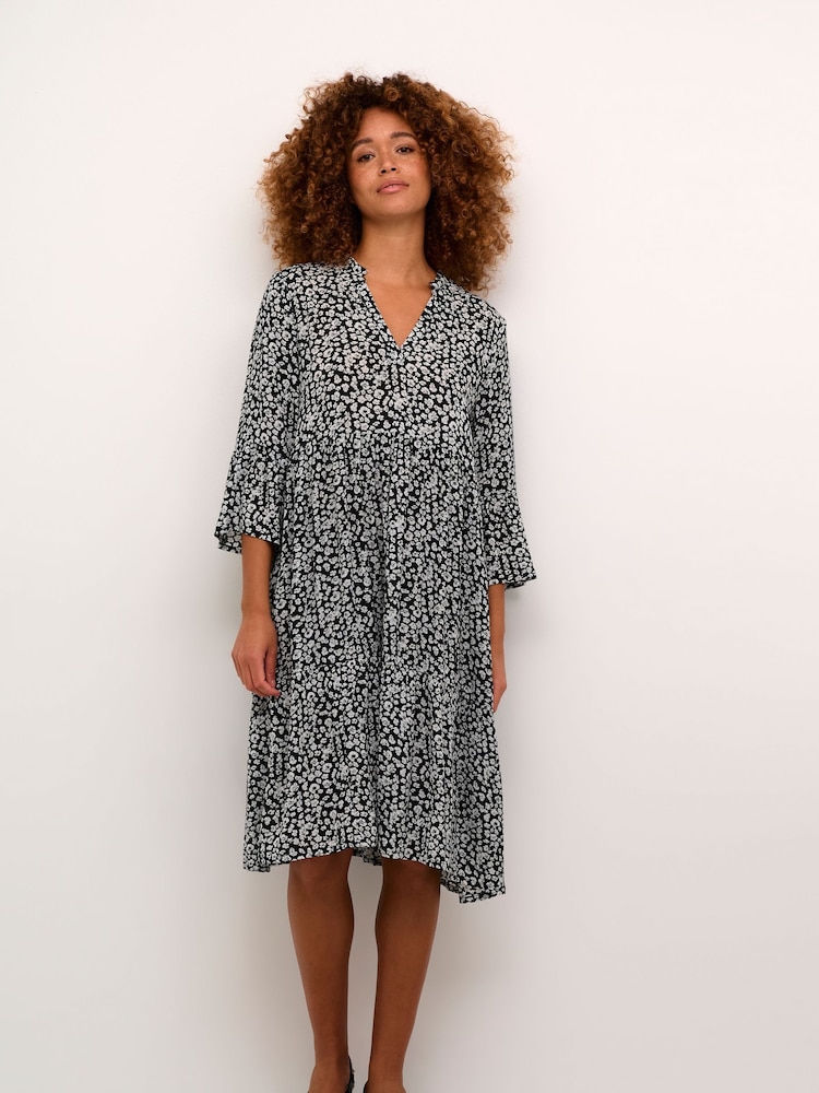Kaffe Fit Hera Knee Length A-line Dress - Image 1 of 5
