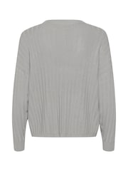 Kaffe Loose Fit KAlola V-Neck Striped Pullover Jumper - Image 5 of 5