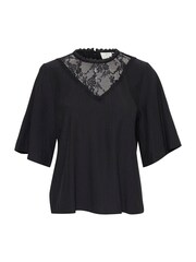Kaffe Barbara Lace Half Sleeve Black Blouse - Image 5 of 6