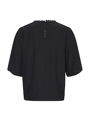 Kaffe Barbara Lace Half Sleeve Black Blouse - Image 6 of 6