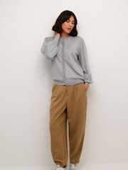 Kaffe KAlizza Buttons Round Neck Cardigan - Image 3 of 5