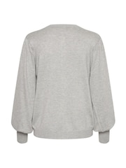 Kaffe KAlizza Buttons Round Neck Cardigan - Image 5 of 5