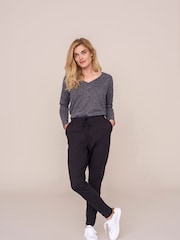 Kaffe KAmalene Half Sleeve Round Neck Pullover Jumper - Image 4 of 6