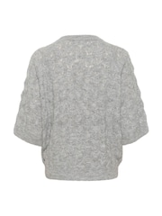 Kaffe KAmalene Half Sleeve Round Neck Pullover Jumper - Image 6 of 6