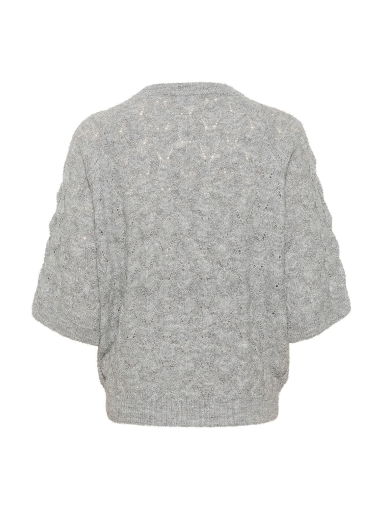Kaffe KAmalene Half Sleeve Round Neck Pullover Jumper - Image 6 of 6