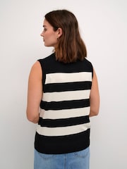 Kaffe KAlizzy Sleeveless Knitted Slipover Jumper - Image 2 of 5