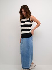 Kaffe KAlizzy Sleeveless Knitted Slipover Jumper - Image 3 of 5