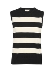 Kaffe KAlizzy Sleeveless Knitted Slipover Jumper - Image 4 of 5