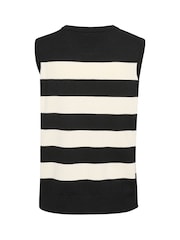 Kaffe KAlizzy Sleeveless Knitted Slipover Jumper - Image 5 of 5