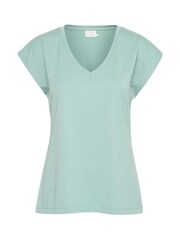 Kaffe Lise V-Neck Short Sleeve T-Shirt - Image 5 of 5