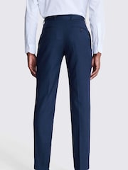 MOSS Blue Italian Tailored Fit Half Lined Trousers - Image 2 of 3