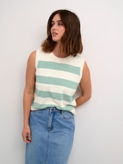 Kaffe KAlizzy Sleeveless Knitted Slipover Jumper - Image 1 of 5