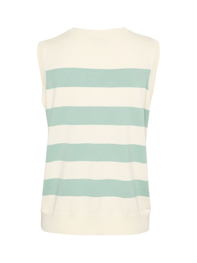 Kaffe KAlizzy Sleeveless Knitted Slipover Jumper - Image 5 of 5