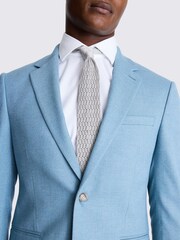 MOSS Blue Slim Fit Flannel Jacket - Image 5 of 6