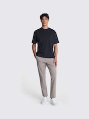 MOSS Blue Heavy Weight 100% Cotton Crew Neck T-Shirt - Image 2 of 5