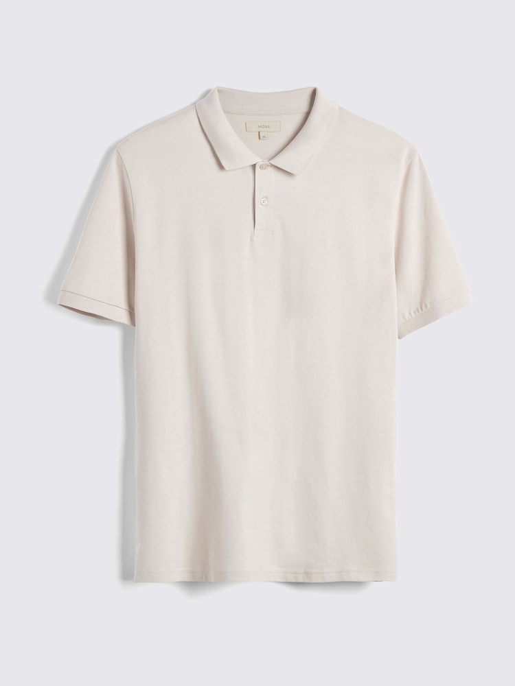 MOSS Natural Dobby Stretch Shirt - Image 4 of 5