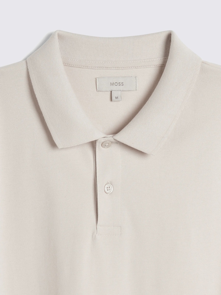 MOSS Natural Dobby Stretch Shirt - Image 5 of 5