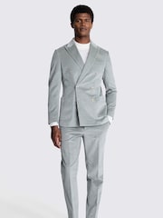 MOSS Grey Tailored Fit Double Breasted Corduroy Jacket - Image 3 of 4