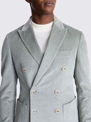MOSS Grey Tailored Fit Double Breasted Corduroy Jacket - Image 4 of 4