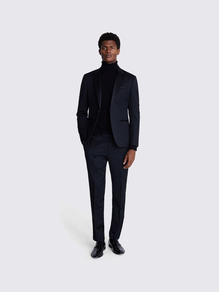 MOSS Slim Fit DKNY Notch Lapel Tuxedo Jacket - Image 3 of 6