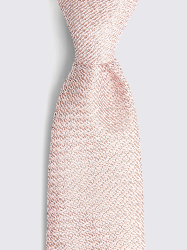 MOSS Pink Sky Grenadine Tie - Image 2 of 3